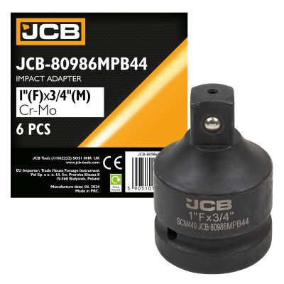 Ударный адаптер для головок 1''(F)х3/4''(M) усиленный,сталь SCM440 JCB JCB-80986MPB44