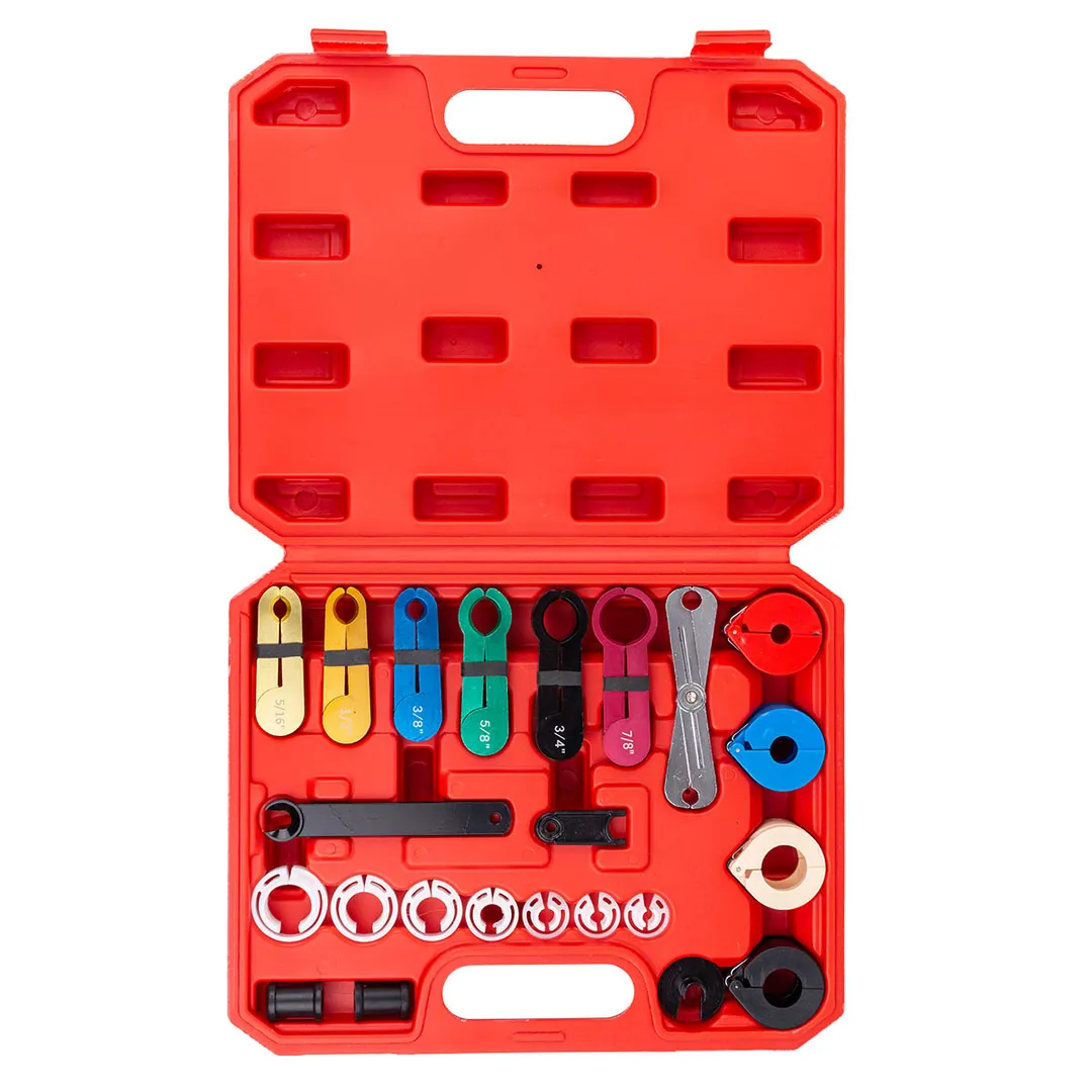 Набор приспособлений для разъединения быстросъемных соединений топливных систем и систем кондиционирования 22 пр. ForceKraft FK-923G3