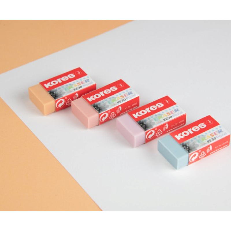 Ластик "KE30", пастельный ассорти