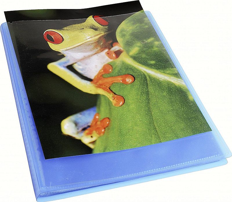 Папка с файлами "Kreacover", 20 карманов, синий