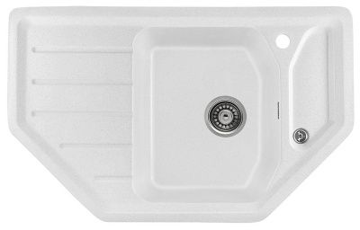 Мойка кухонная из мраморной крошки, белый, E08-18 Gerhans