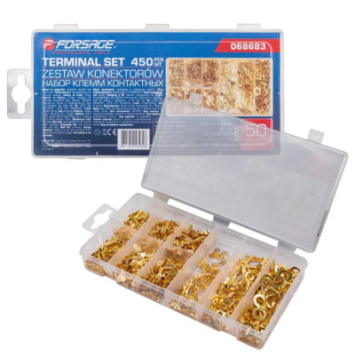Набор кольцевых кабельных наконечников 450 шт Forsage F-068683