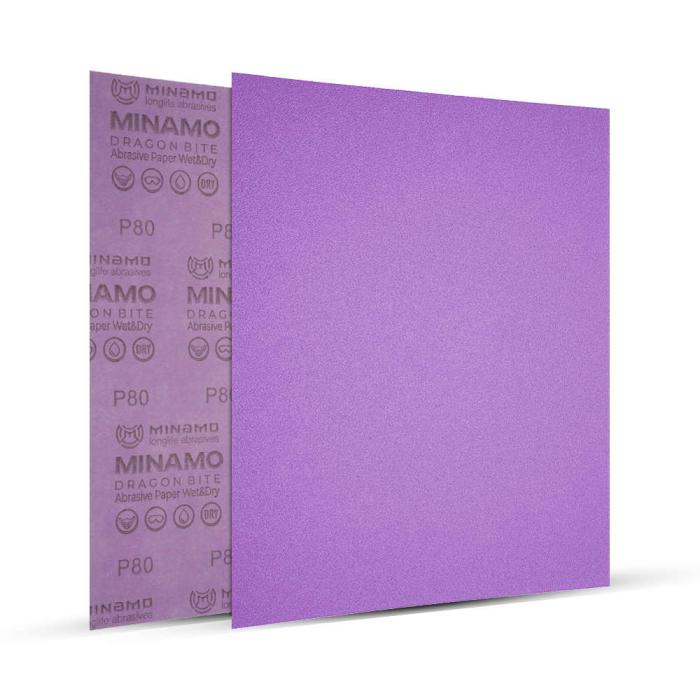 Бумага шлифовальная наждачная 280 x 230 Dragon Bite Р80 MINAMO 19-0080