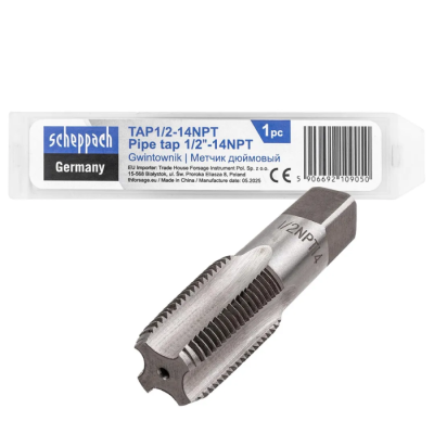 Метчик 1/2-14NPT дюйм. Scheppach Sch-TAP1/2-14NPT