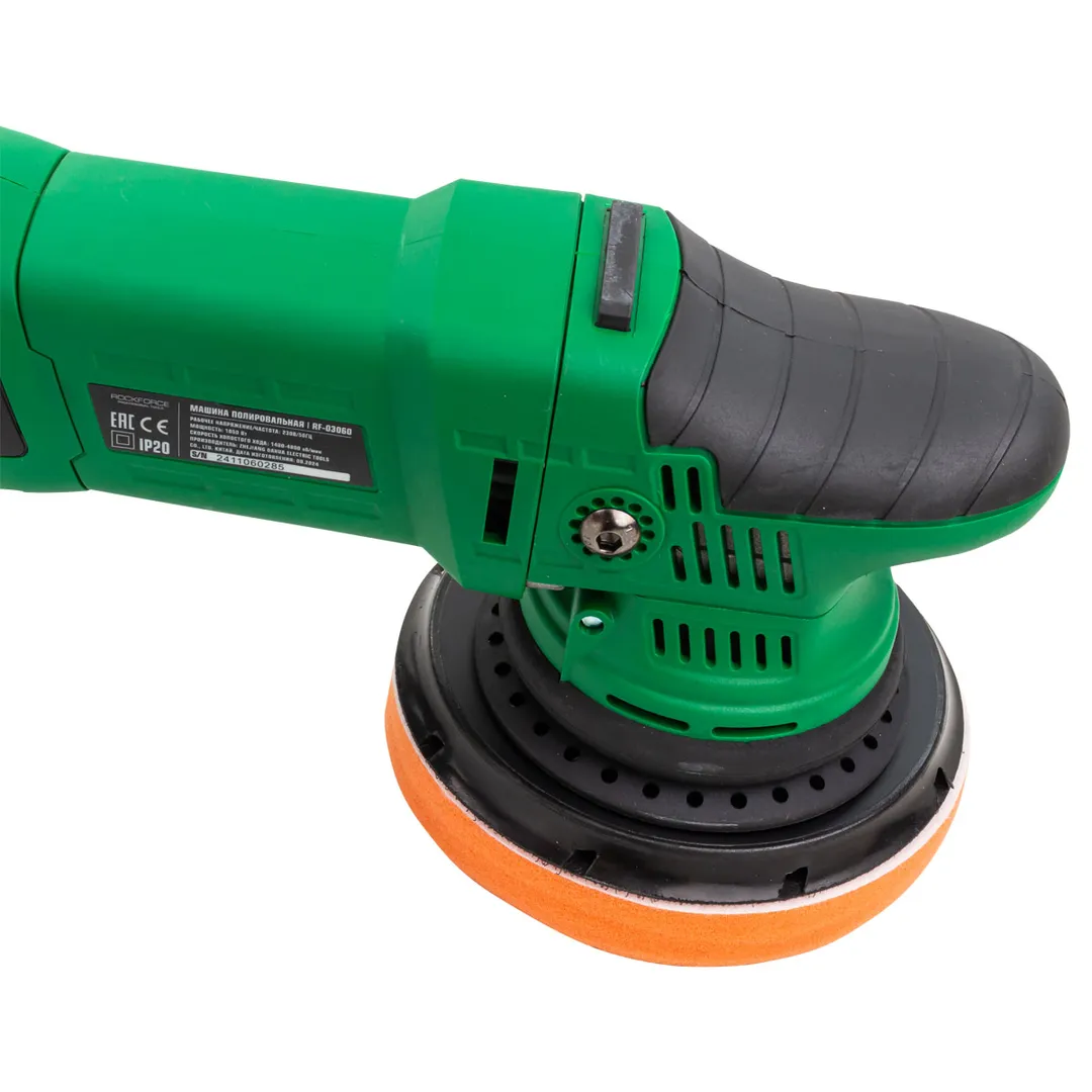 Полировальная машина электрическая эксцентриковая, 230V, 1050W, 1400-4800 об/мин, Øкруга 150 мм RockForce RF-03060(1400-4800об)