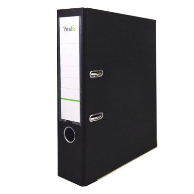 Папка-регистратор "Yesli:", А4, 75 мм, ПВХ Эко, черный