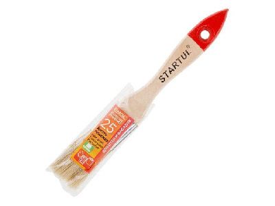 Кисть плоская 1''-25 мм, покраска стен и фасадов, STARTUL STANDART+ ST0100-25