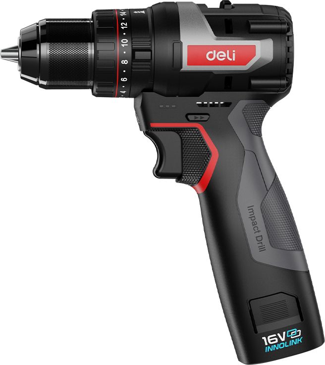 Аккумуляторная дрель-шуруповерт Deli RS EDE-CZ16-1D2 16 В, 45 Нм, 2 АКБ, 2 Ач, сумка