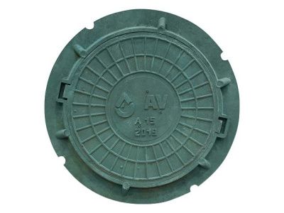 Люк садовый А15 (15 кН) зеленый, AV Engineering AVEA15A