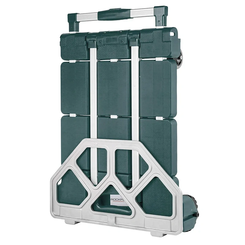 Тележка складная платформенная/для багажа с телескопич. ручкой и набором эластичных шнуров, г/п 200кг RockForce RF-L022