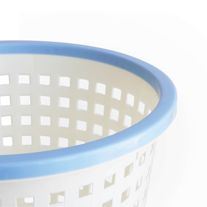 Урна для мусора "Deli", 11.5 л, пластик, белый, голубой