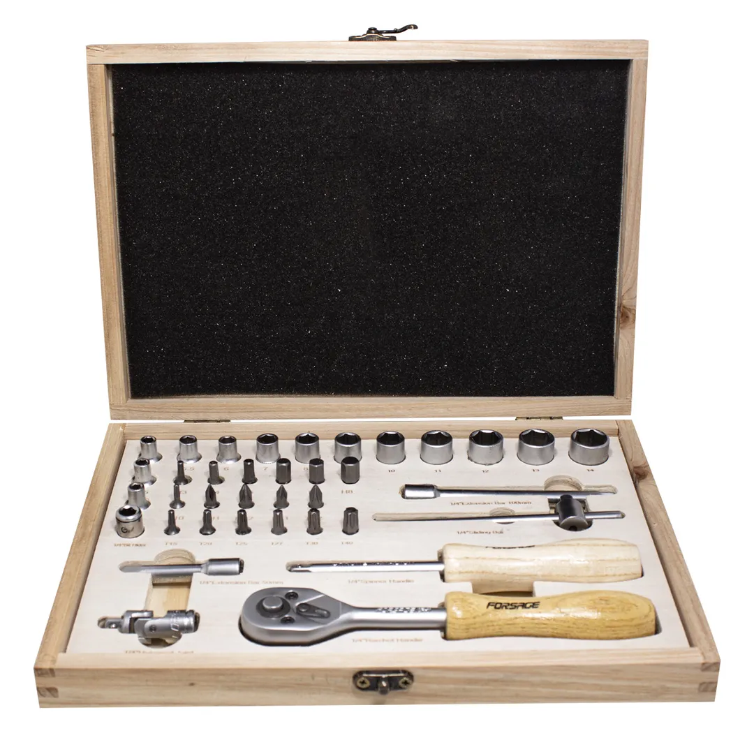 Набор инструментов 38 пр. 1/4'' 6-гр. Forsage F-2382-5