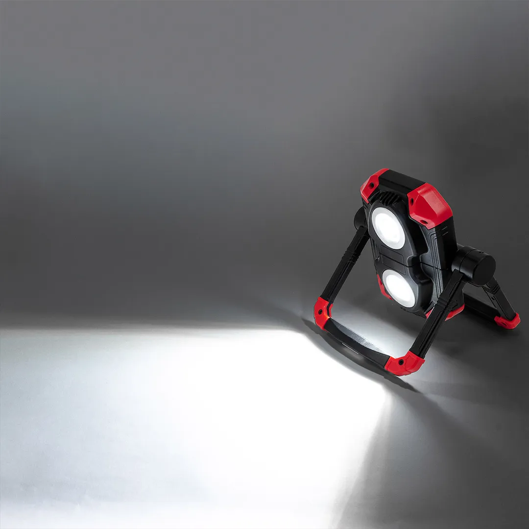 Фонарь аккумуляторный складной с функцией повербанка и поворотным основанием (4 реж. работы, аккум. 4000мАч, 800Лм) Forsage F-EL1108S