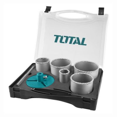Набор коронок c твердосплавным напылением 33-83 мм 5 пр TOTAL TACSH2071
