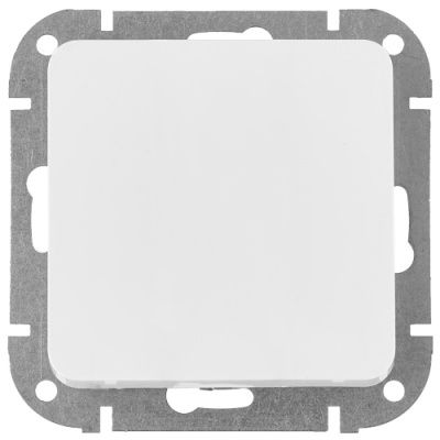 Выключатель 1 клав. проходной, cкрытый, 10А белый, Astrum, Bylectrica С6/2 10-3562