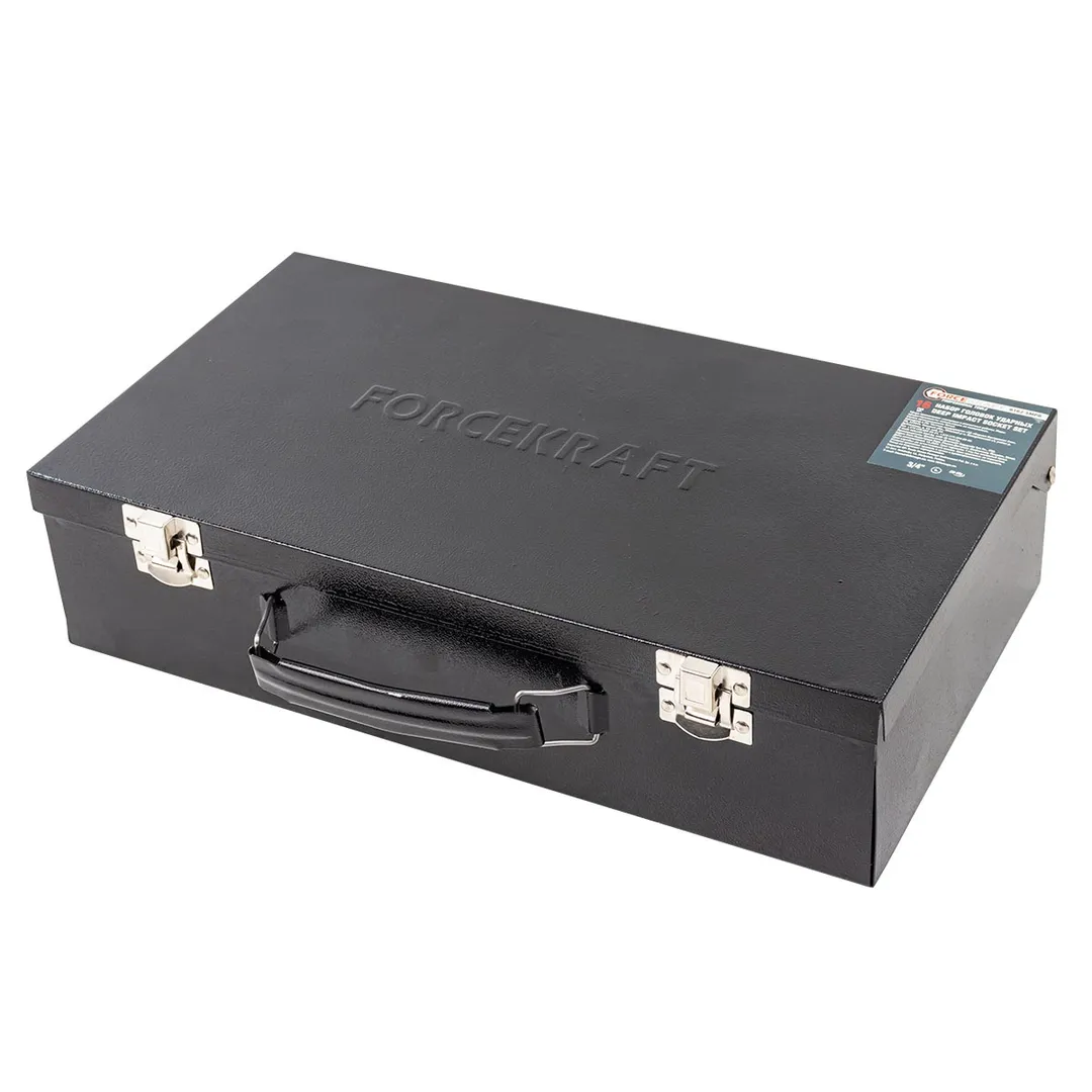 Набор глубоких ударных головок 17-50 мм 3/4'' 16 пр ForceKraft FK-6162-5MPB