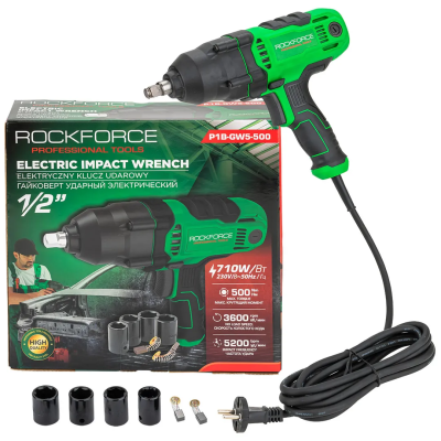 Гайковерт ударный электрический 1/2'' 710Вт RockForce RF-P1B-GW5-500