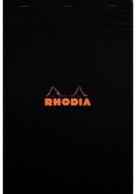 Блокнот "Rhodia", A4, 80 листов, клетка, черный