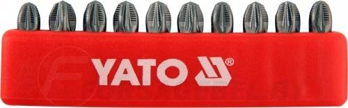 Набор бит PZ3х25 мм 1/4'' 10 пр. S2 HRC58-62 Yato YT-0472