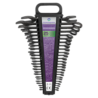 Набор ключей комбинированный 6-32 мм 25 пр Помощник 5261D36-41 BLACK