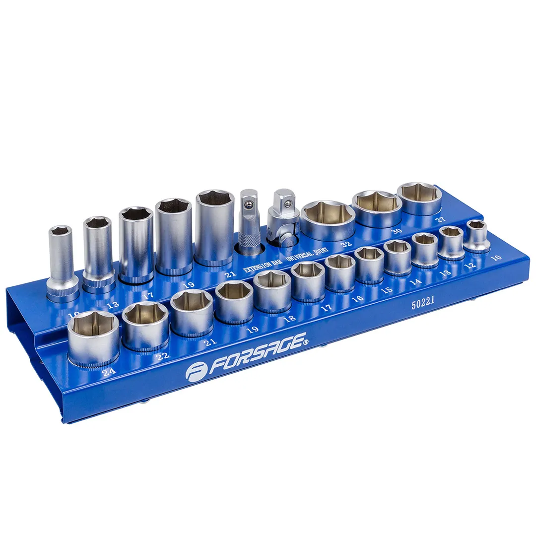 Набор головок 1/2'', 22 пр. 6-гр. 10-32 мм Forsage F-50221