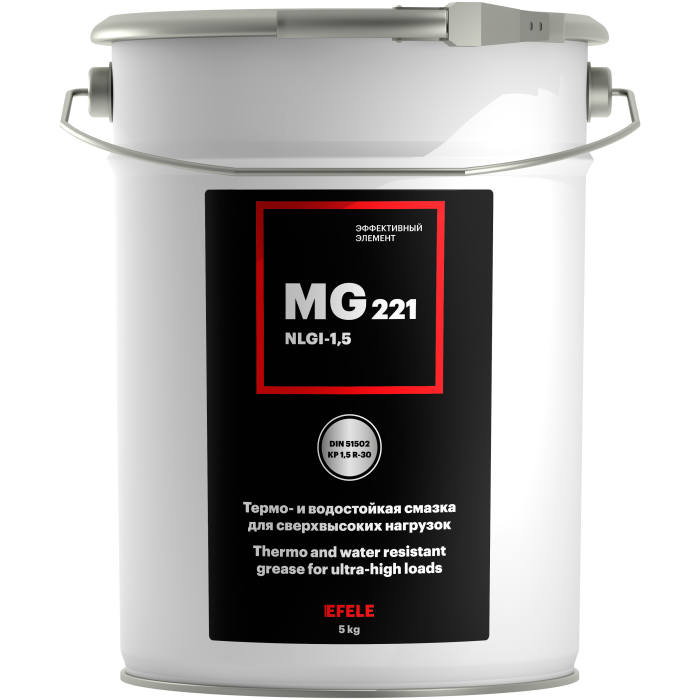 Смазка водостойкая для сверхвысоких нагрузок и температур MG-221 (ведро кг) EFELE 92577