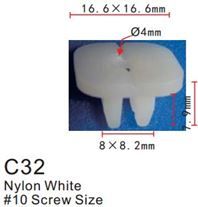 Клипса для крепления внутренней обшивки а/м Мазда, пласт., 100 шт Forsage C0032(Mazda)