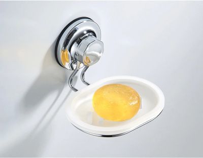 Мыльница на вакуумных присосках, пластик, хром Ledeme L3702