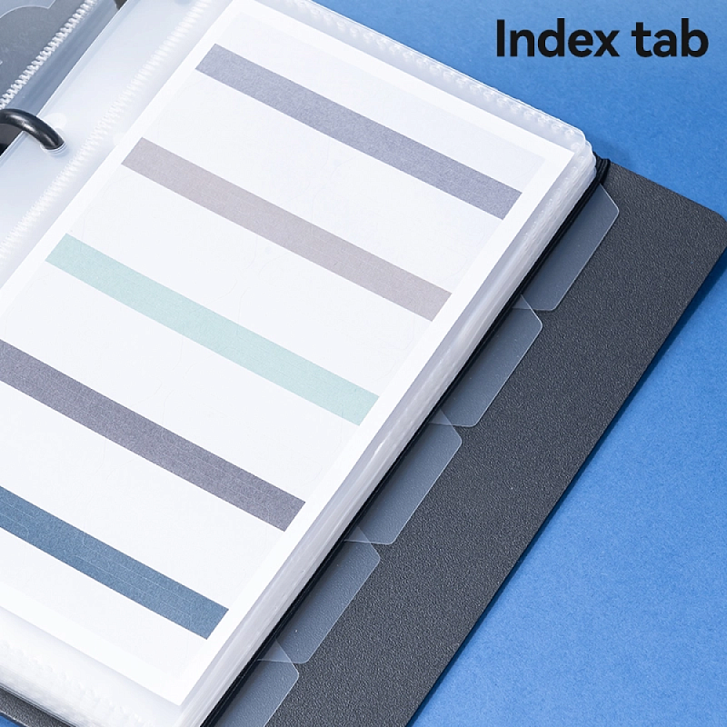 Визитница настольная "Deli", 140х198 мм, 90 карт, черный