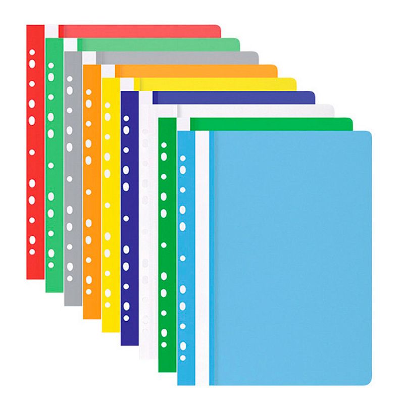 Папка-скоросшиватель с перфорацией "Office Product", А4 , черный