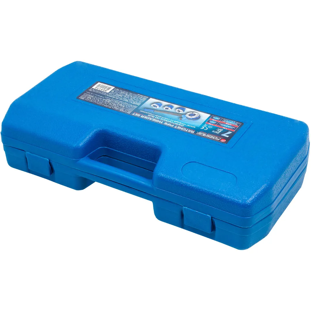 Набор клуппов трубных в комплекте со сменными плашками 7 пр. Forsage F-323112