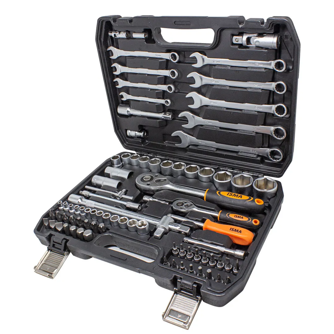 Набор инструментов 82 пр. 1/4''&1/2'', 6-гр. ISMA ISMA-4821-5