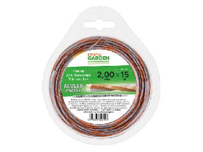 Леска для триммера витая квадратного сечения, ALULON TWIST Startul Garden