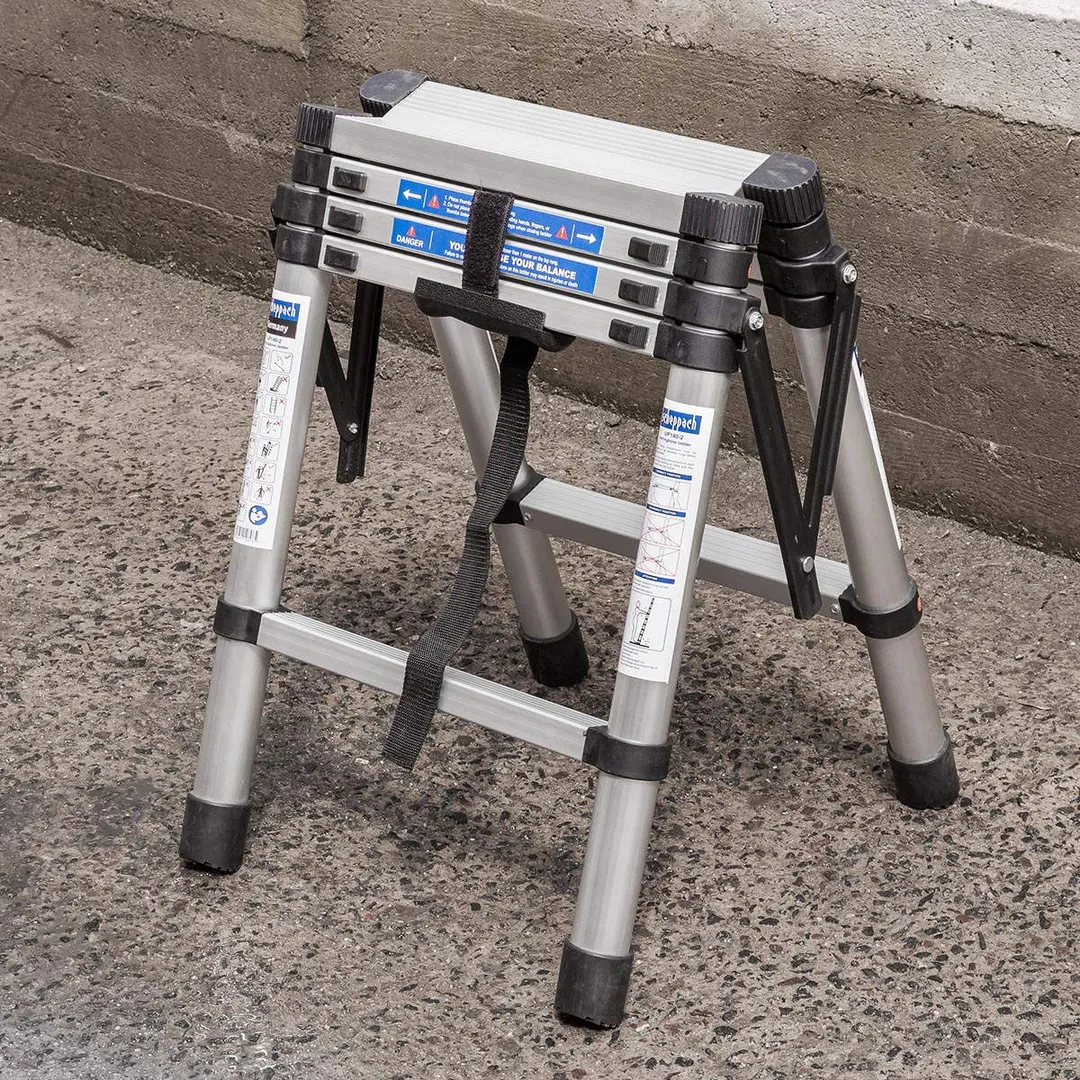 Стремянка телескопическая алюм. бытовая 1.4 м 5+5 ступ. Scheppach Sch-UP140-2