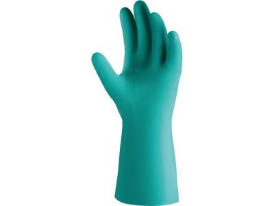 Перчатки К80 Щ40 нитриловые Atom Oil защитные промышленные, р-р 10/XL, зеленые JETA SAFETY JN-711-XL