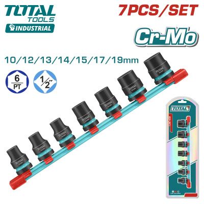 Набор ударных головок 10-19 мм 1/2" 6-гр 7 пр TOTAL THKISD12073
