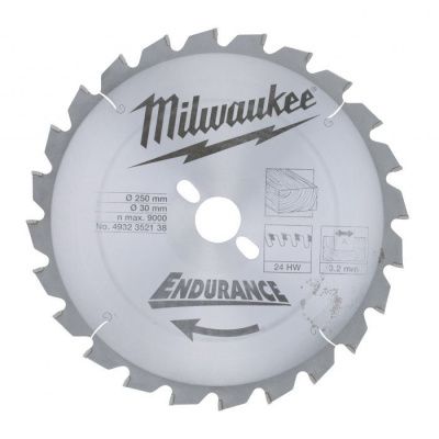 Диск пильный по дереву 165х20х2,6 мм Z24 Milwaukee 4932352131