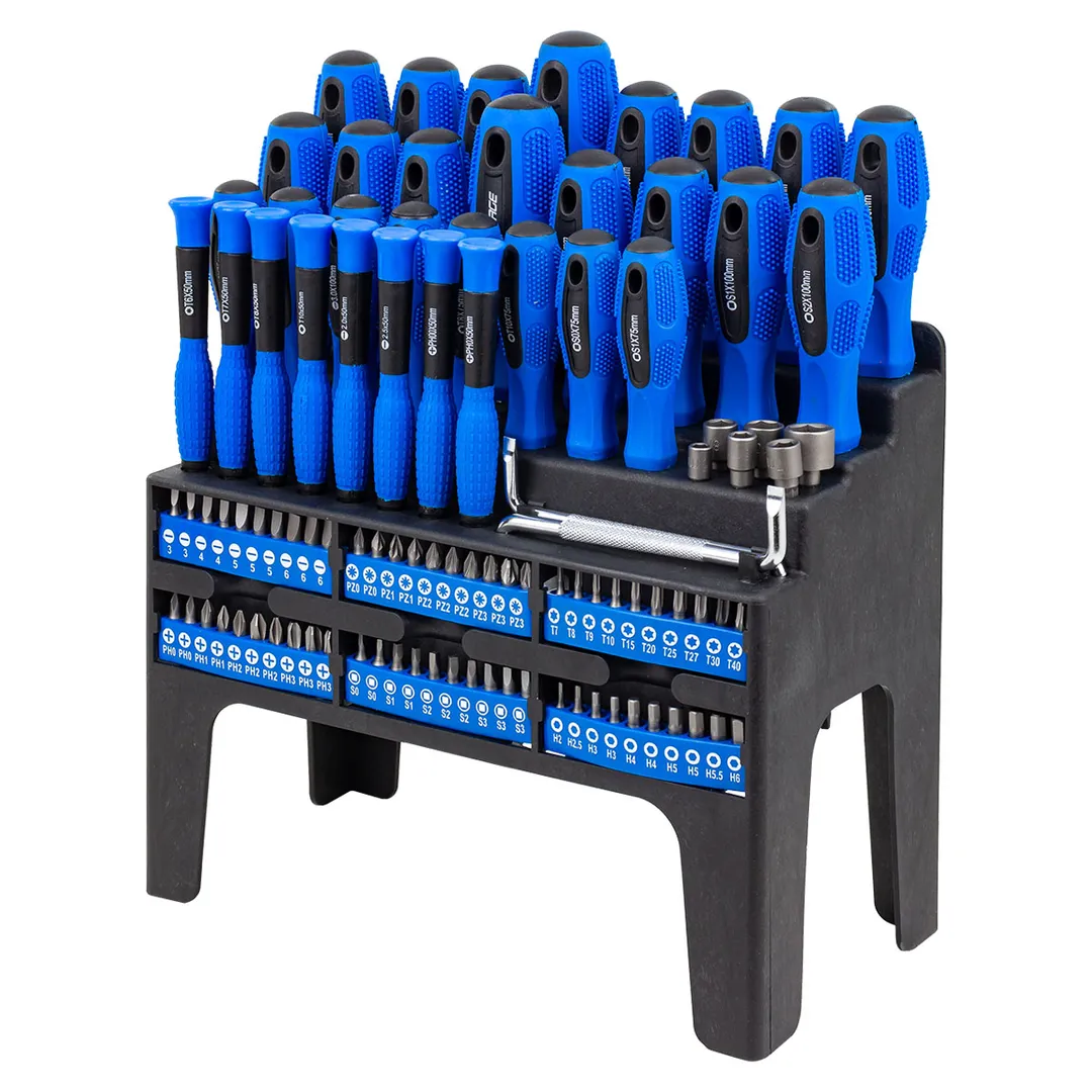 Набор отверток и бит SL, РН, PZ, Тorx, HEX, Square 100 пр Forsage F-10100