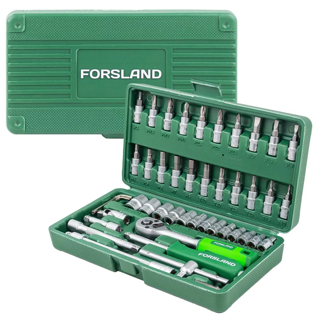 Набор инструментов 46 пр. 1/4" 6-гр Forsland Forsland-2462-5
