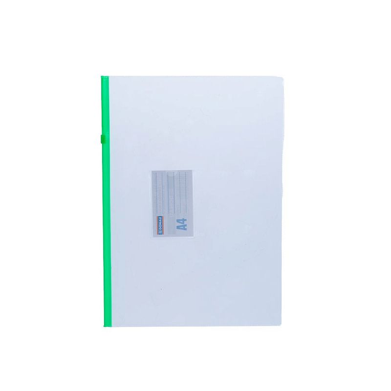 Папка-конверт на молнии "Donau", A4, прозрачный (ассорти)