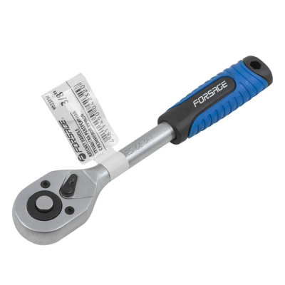 Трещотка реверсивная с резиновой ручкой 3/8'' 209 vv 45 pe,/ Forsage F-80232W