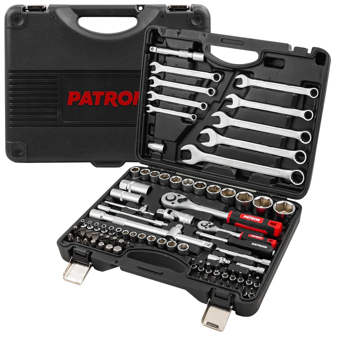 Набор инструментов 82 пр 1/4''&1/2'' 6-гр PATRON P-4821-5