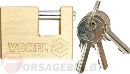 Замок навесной латунный 90 мм Vorel 77213