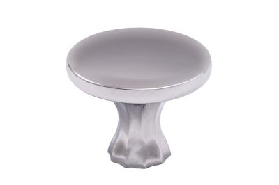 Ручка меб. кнопка мет. ONDA хром AKS 62301