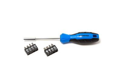 Отвертка-битодержатель с набором бит 9 пр. CrV6150 Forsage F-814809
