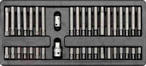 Набор бит TORX, HEX, SPLINE 10 мм. в ложементе 40 пр. Yato YT-5538