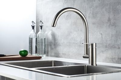 Смеситель для кухни из нержавеющей стали SUS304, сатин L74003 Ledeme