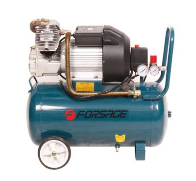 Компрессор 2-х поршневой 50 л. с прямым приводом Forsage F-V30/50