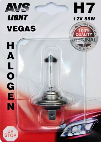 Лампа галогенная Vegas в блистере H7.12V.55W (1 шт.) AVS A78483S