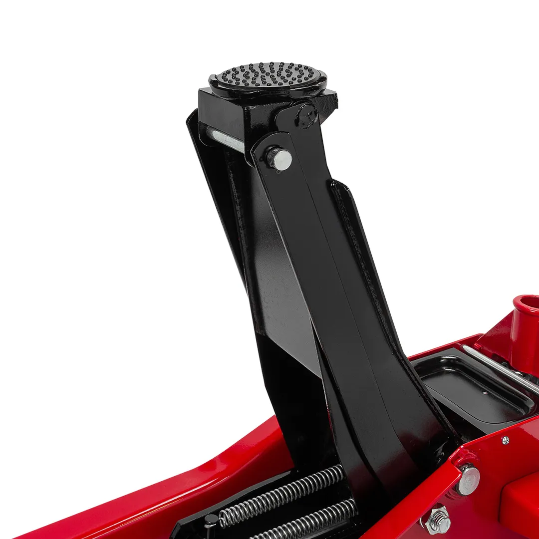 Домкрат подкатной гидравлический 3 т, 75-510 мм, низкопрофильный двухпоршневой с резиновой накладкой EVERFORCE EF-T830018